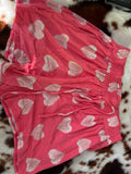Pink Heart Shorts