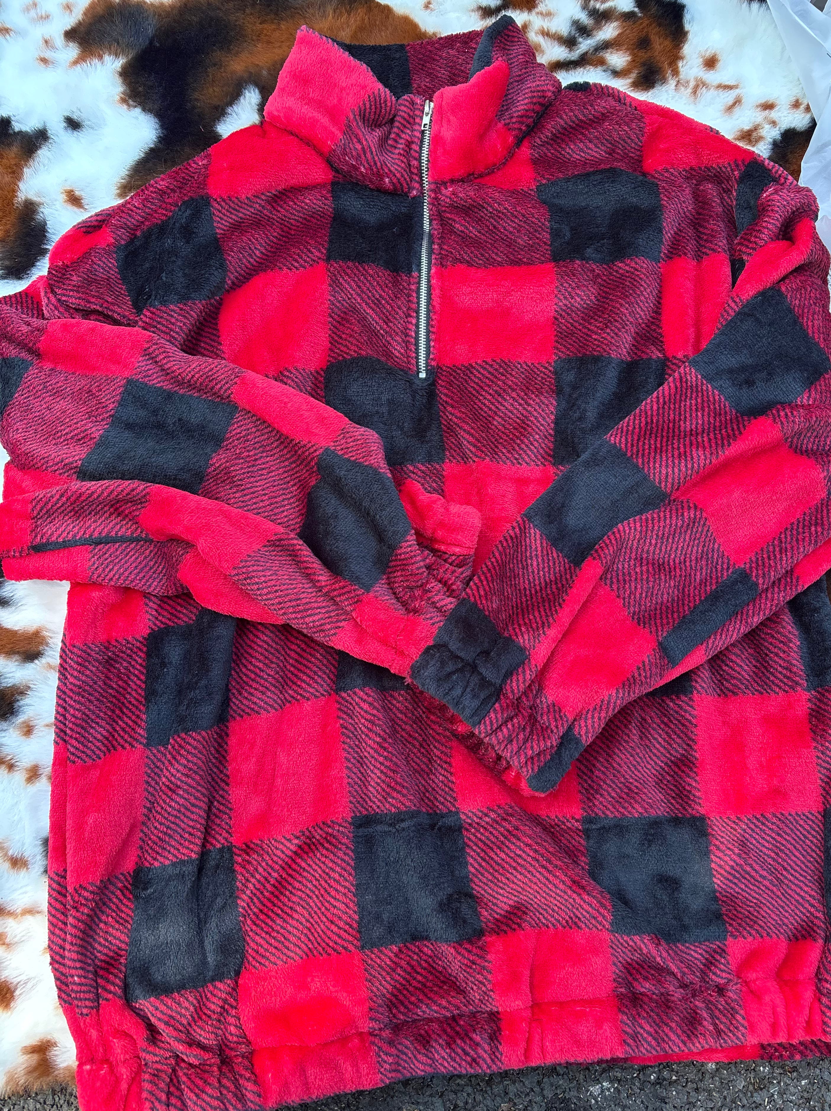 Plaid Pullover